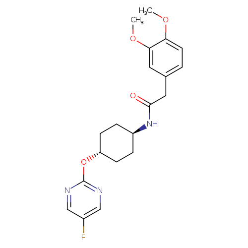 2-(3,4-dimethoxyphenyl)-N-[(1r,4r)-4-[(5-fluoropyrimidin-2-yl)oxy]cyclohexyl]acetamide