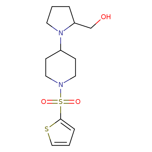 {1-[1-(thiophene-2-sulfonyl)piperidin-4-yl]pyrrolidin-2-yl}methanol