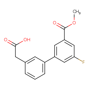 3-[3-Fluoro-5-(methoxycarbonyl)phenyl]phenylacetic acid