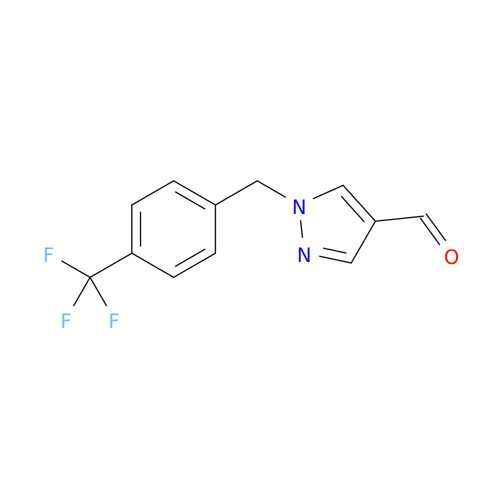 1-([4-(Trifluoromethyl)phenyl]methyl)-1h-pyrazole-4-carbaldehyde