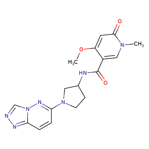 4-methoxy-1-methyl-6-oxo-N-(1-{[1,2,4]triazolo[4,3-b]pyridazin-6-yl}pyrrolidin-3-yl)-1,6-dihydropyridine-3-carboxamide