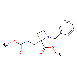 2-Azetidinepropanoic acid, 2-(methoxycarbonyl)-1-(phenylmethyl)-, methyl ester