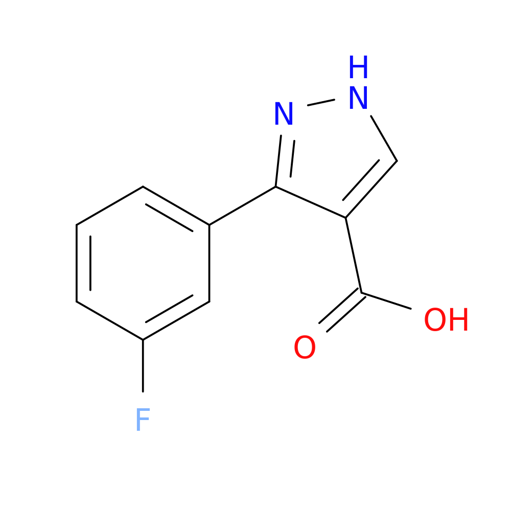 3-(3-Fluorophenyl)-1H-pyrazole-4-carboxylic acid