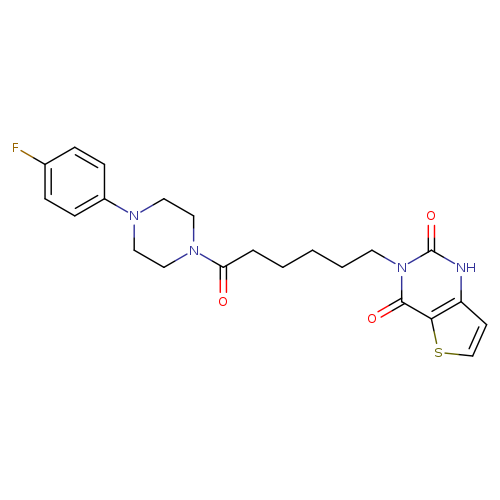 3-{6-[4-(4-fluorophenyl)piperazin-1-yl]-6-oxohexyl}-1H,2H,3H,4H-thieno[3,2-d]pyrimidine-2,4-dione