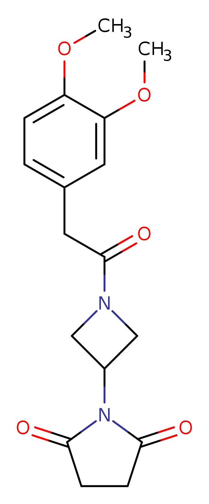1-{1-[2-(3,4-dimethoxyphenyl)acetyl]azetidin-3-yl}pyrrolidine-2,5-dione