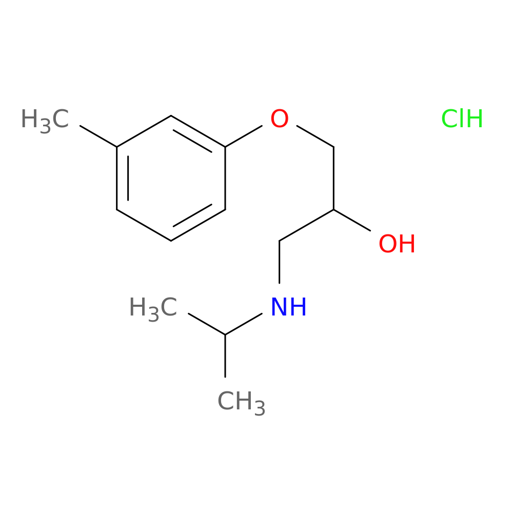 1-(3-methylphenoxy)-3-[(propan-2-yl)amino]propan-2-ol hydrochloride