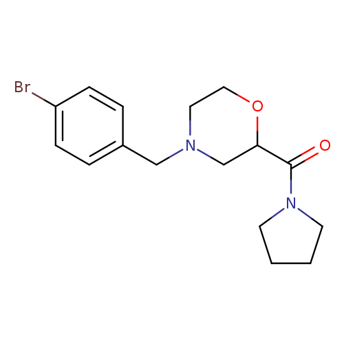 4-[(4-bromophenyl)methyl]-2-(pyrrolidine-1-carbonyl)morpholine