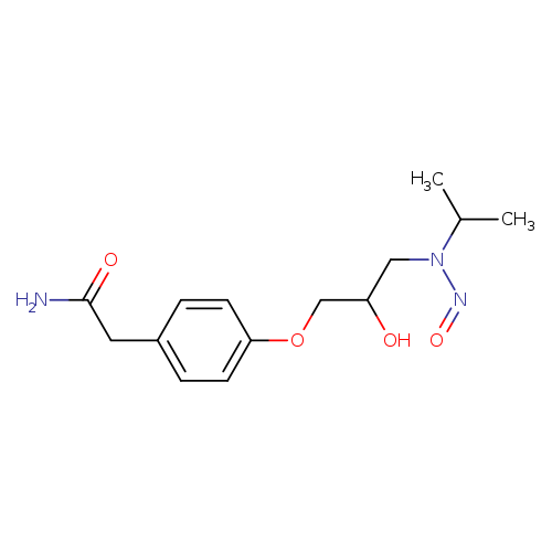 2-[4-[2-Hydroxy-3-[nitroso(propan-2-yl)amino]propoxy]phenyl]acetamide