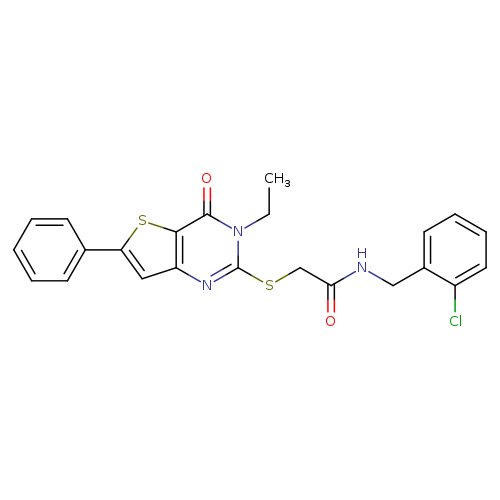 N-[(2-chlorophenyl)methyl]-2-({3-ethyl-4-oxo-6-phenyl-3H,4H-thieno[3,2-d]pyrimidin-2-yl}sulfanyl)acetamide