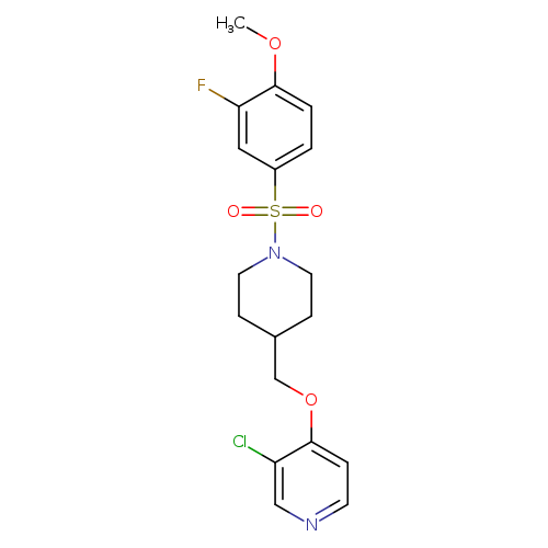 3-chloro-4-{[1-(3-fluoro-4-methoxybenzenesulfonyl)piperidin-4-yl]methoxy}pyridine