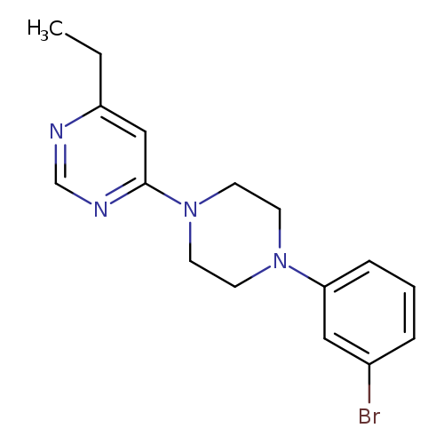 4-[4-(3-bromophenyl)piperazin-1-yl]-6-ethylpyrimidine