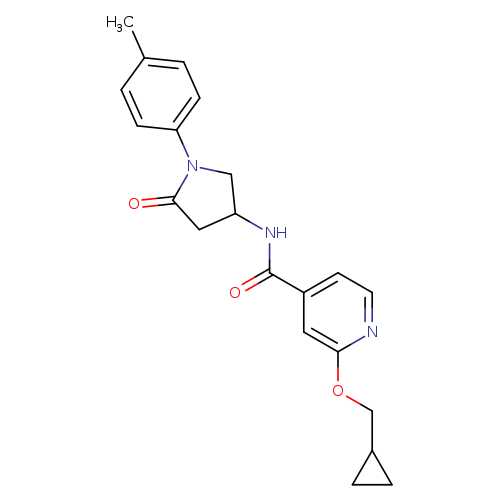 2-(cyclopropylmethoxy)-N-[1-(4-methylphenyl)-5-oxopyrrolidin-3-yl]pyridine-4-carboxamide