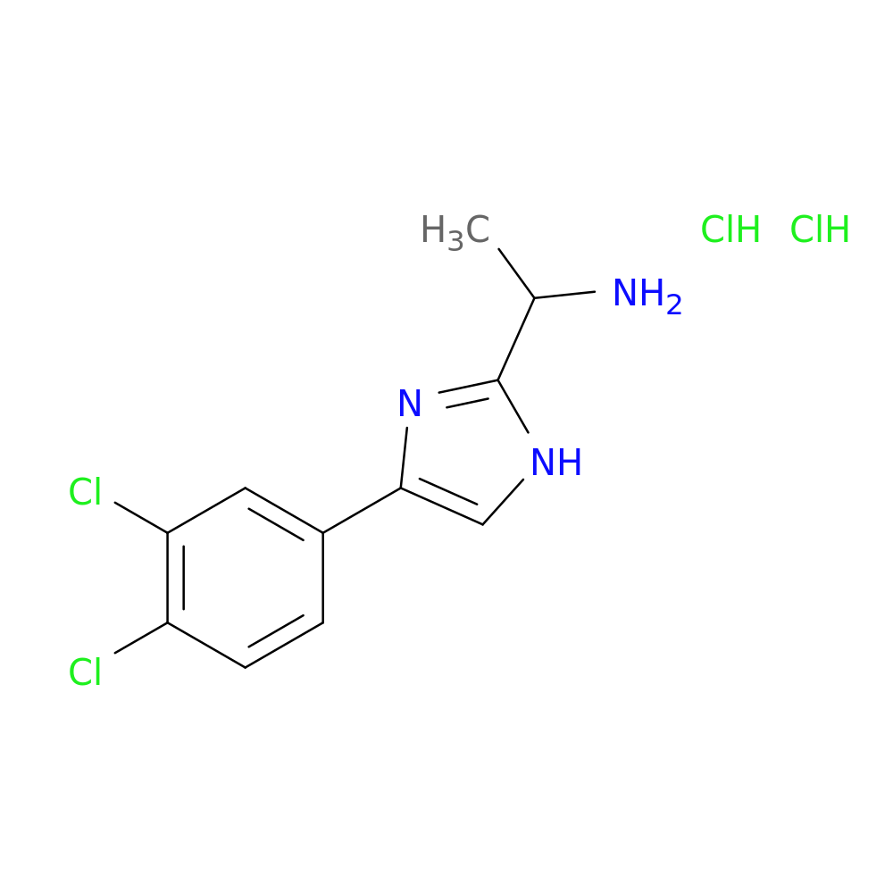 1-[4-(3,4-dichlorophenyl)-1H-imidazol-2-yl]ethan-1-amine dihydrochloride
