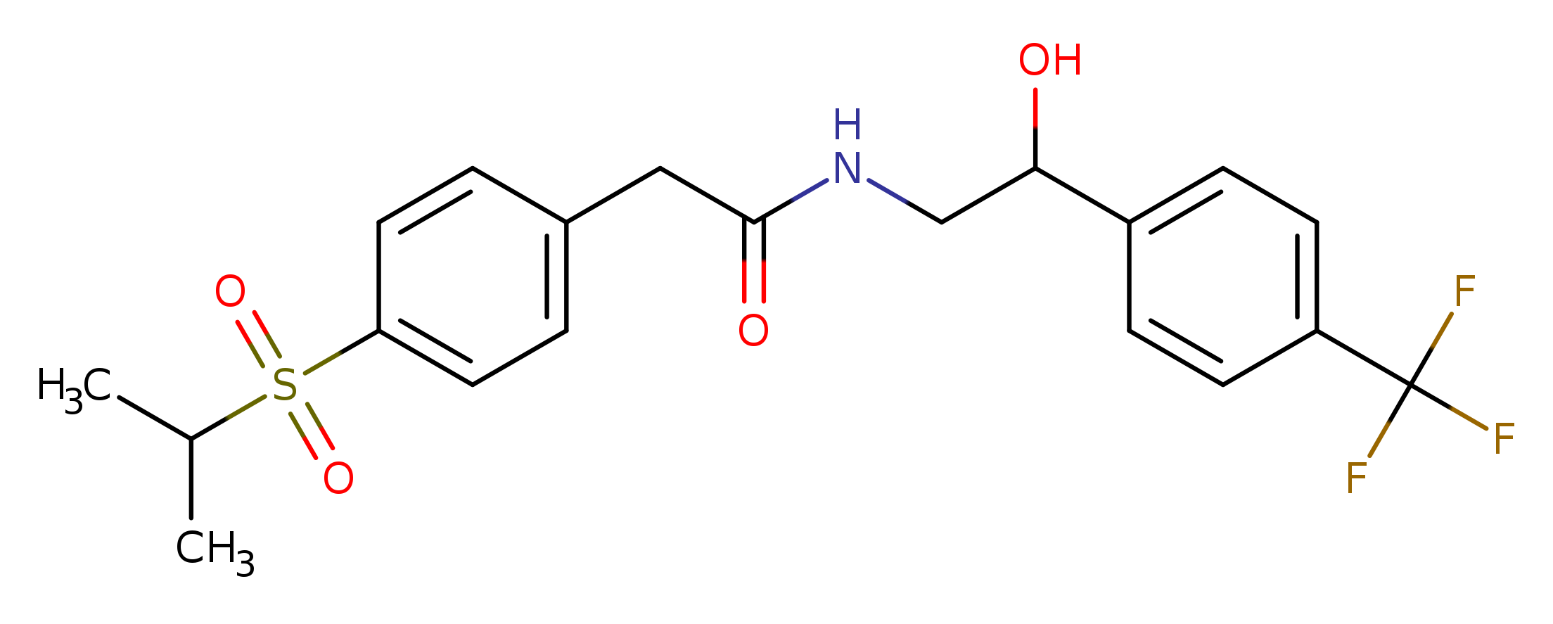 N-{2-hydroxy-2-[4-(trifluoromethyl)phenyl]ethyl}-2-[4-(propane-2-sulfonyl)phenyl]acetamide