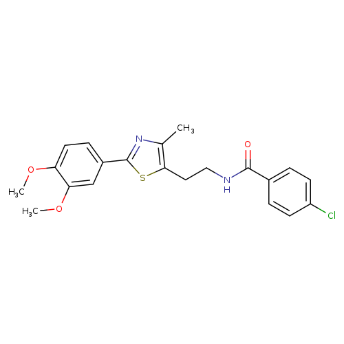 4-chloro-N-{2-[2-(3,4-dimethoxyphenyl)-4-methyl-1,3-thiazol-5-yl]ethyl}benzamide