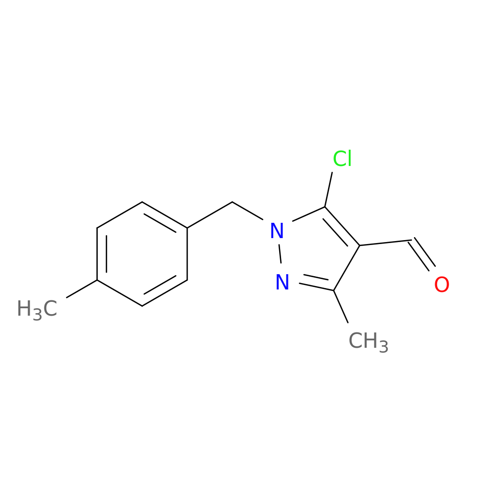 5-chloro-3-methyl-1-[(4-methylphenyl)methyl]-1H-pyrazole-4-carbaldehyde