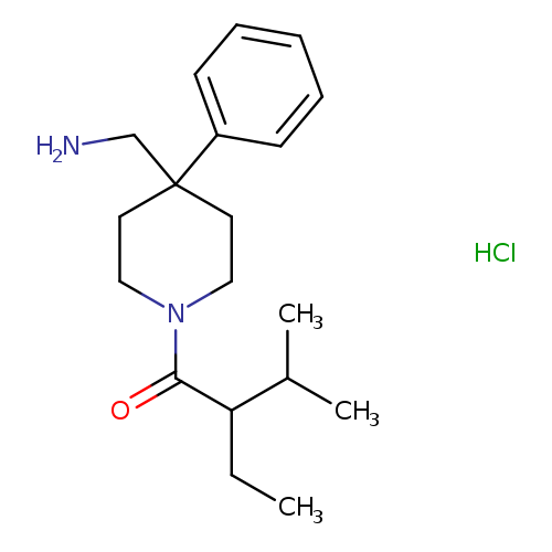 1-[4-(aminomethyl)-4-phenylpiperidin-1-yl]-2-ethyl-3-methylbutan-1-one hydrochloride