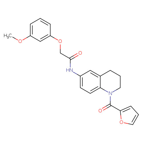 N-[1-(furan-2-carbonyl)-1,2,3,4-tetrahydroquinolin-6-yl]-2-(3-methoxyphenoxy)acetamide