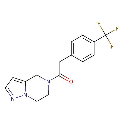 1-{4H,5H,6H,7H-pyrazolo[1,5-a]pyrazin-5-yl}-2-[4-(trifluoromethyl)phenyl]ethan-1-one