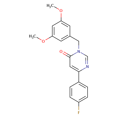 3-[(3,5-dimethoxyphenyl)methyl]-6-(4-fluorophenyl)-3,4-dihydropyrimidin-4-one