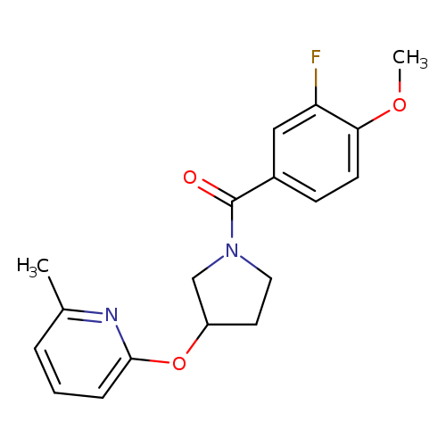2-{[1-(3-fluoro-4-methoxybenzoyl)pyrrolidin-3-yl]oxy}-6-methylpyridine