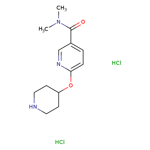 N,N-dimethyl-6-(piperidin-4-yloxy)pyridine-3-carboxamide dihydrochloride