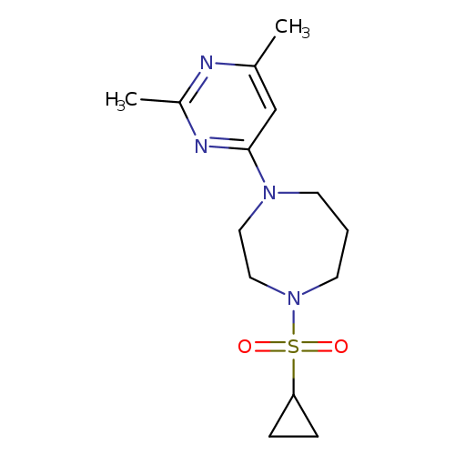 1-(cyclopropanesulfonyl)-4-(2,6-dimethylpyrimidin-4-yl)-1,4-diazepane