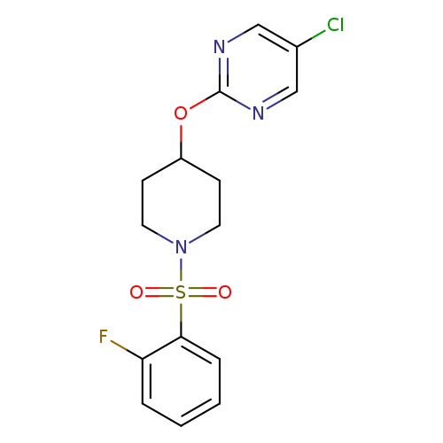 5-chloro-2-{[1-(2-fluorobenzenesulfonyl)piperidin-4-yl]oxy}pyrimidine