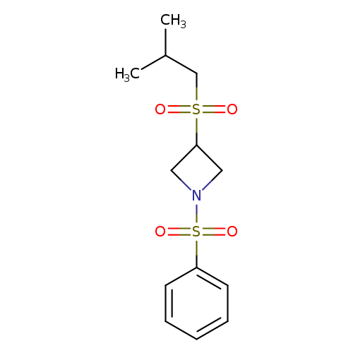 1-(benzenesulfonyl)-3-(2-methylpropanesulfonyl)azetidine