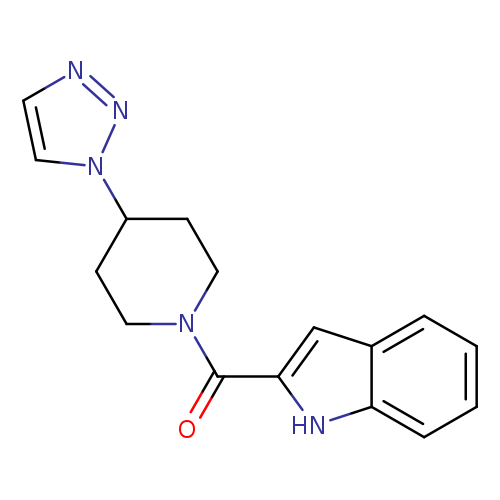 2-[4-(1H-1,2,3-triazol-1-yl)piperidine-1-carbonyl]-1H-indole