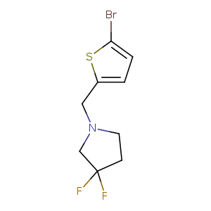 1-(5-Bromo-thiophen-2-ylmethyl)-3,3-difluoro-pyrrolidine