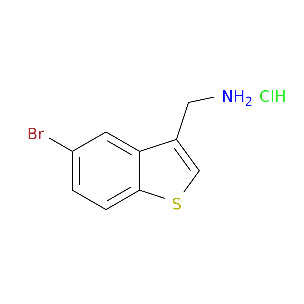 (5-bromobenzo[b]thiophen-3-yl)methanamine hydrochloride