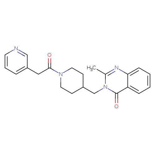 2-methyl-3-({1-[2-(pyridin-3-yl)acetyl]piperidin-4-yl}methyl)-3,4-dihydroquinazolin-4-one