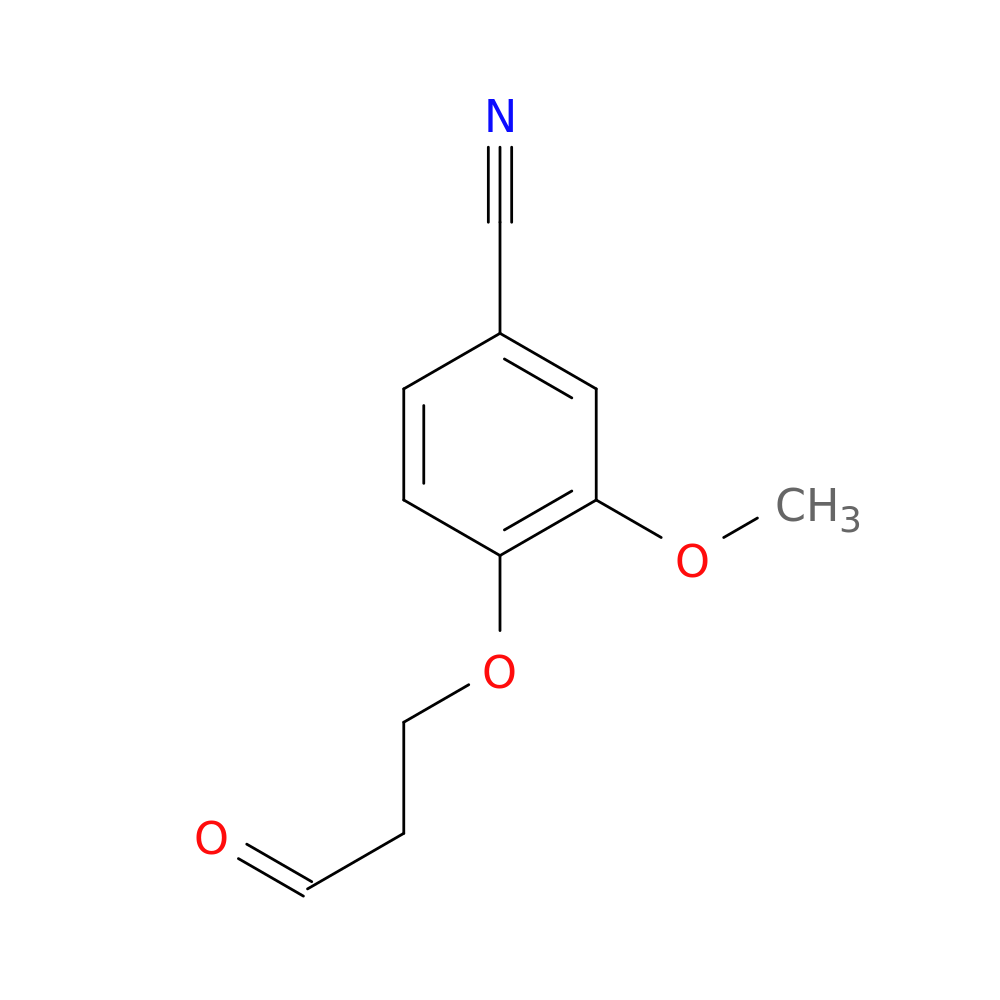 3-Methoxy-4-(3-oxopropoxy)benzonitrile