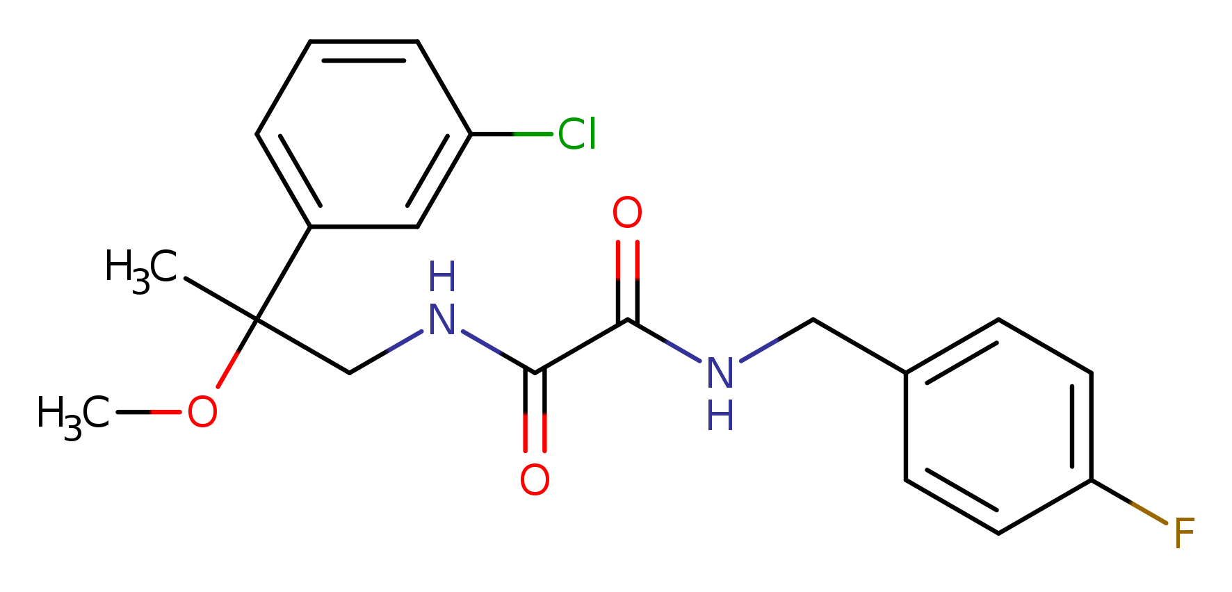 N-[2-(3-chlorophenyl)-2-methoxypropyl]-N'-[(4-fluorophenyl)methyl]ethanediamide
