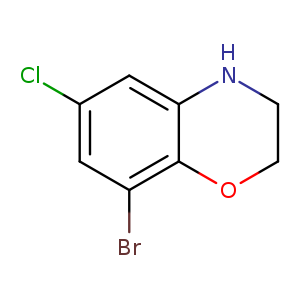8-BROMO-6-CHLORO-3,4-DIHYDRO-2H-BENZO[1,4]OXAZINE