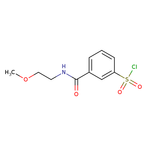 3-[(2-methoxyethyl)carbamoyl]benzene-1-sulfonyl chloride