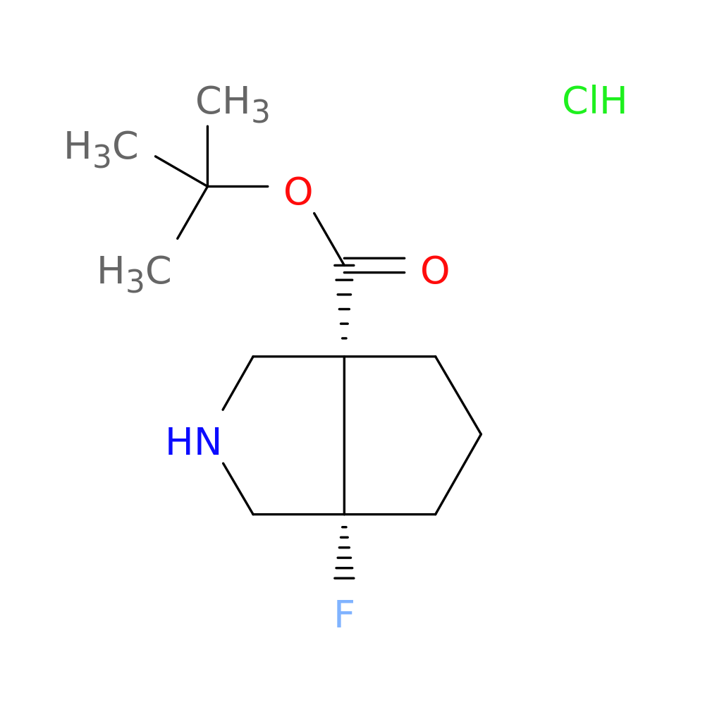 rac-tert-butyl (3aR,6aS)-6a-fluoro-octahydrocyclopenta[c]pyrrole-3a-carboxylate hydrochloride