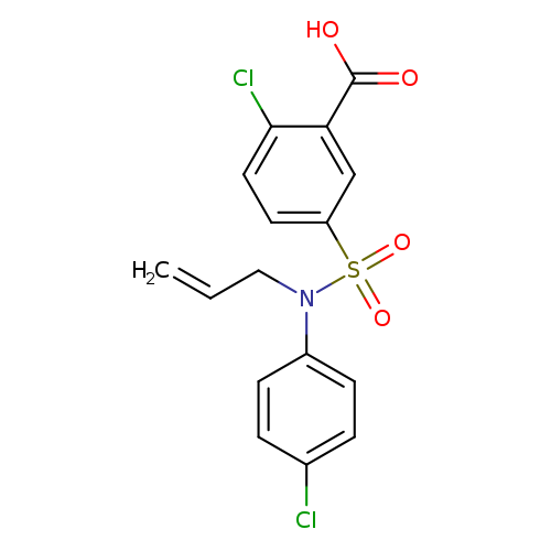 2-chloro-5-[(4-chlorophenyl)(prop-2-en-1-yl)sulfamoyl]benzoic acid
