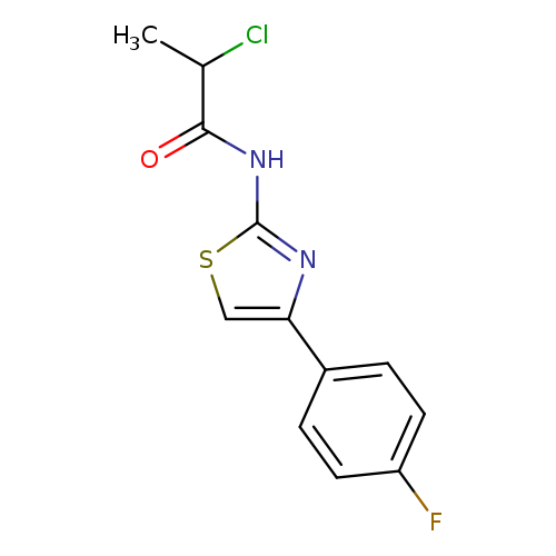 2-chloro-N-[4-(4-fluorophenyl)-1,3-thiazol-2-yl]propanamide