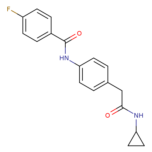 N-{4-[(cyclopropylcarbamoyl)methyl]phenyl}-4-fluorobenzamide