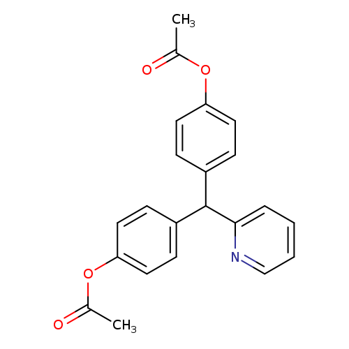 Phenol, 4,4'-(2-pyridinylmethylene)bis-, diacetate (ester)