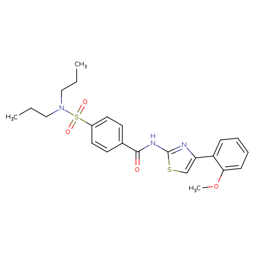 4-(dipropylsulfamoyl)-N-[4-(2-methoxyphenyl)-1,3-thiazol-2-yl]benzamide