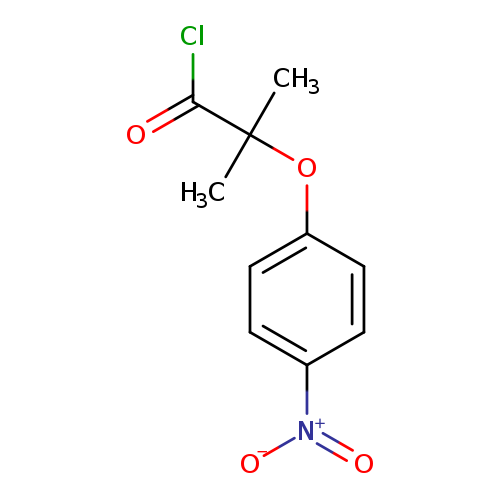 2-Methyl-2-(4-nitrophenoxy)propanoyl chloride