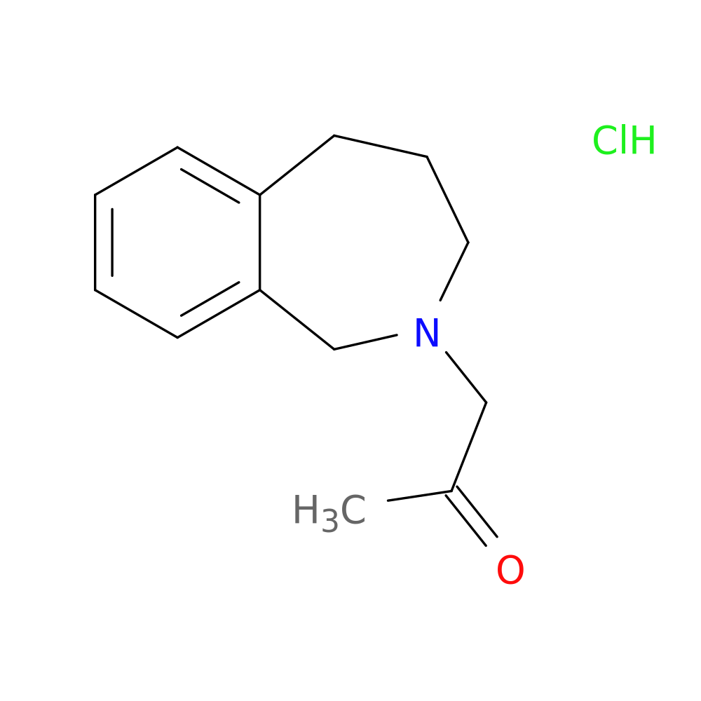 1-(2,3,4,5-tetrahydro-1H-2-benzazepin-2-yl)propan-2-one hydrochloride