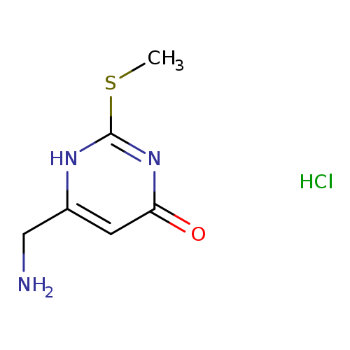 6-(Aminomethyl)-2-(methylsulfanyl)-1,4-dihydropyrimidin-4-one hydrochloride