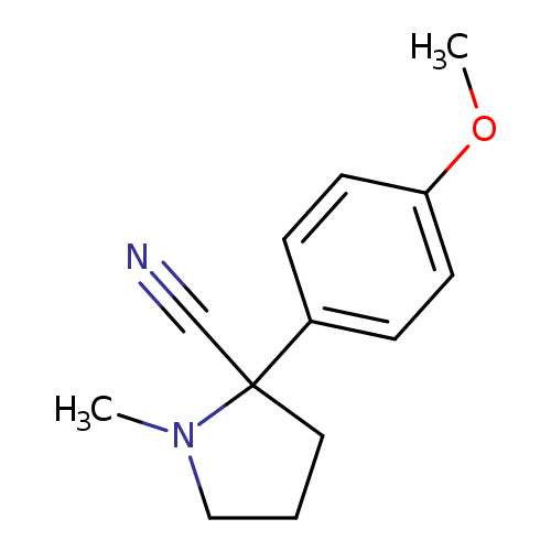 2-(4-methoxyphenyl)-1-methylpyrrolidine-2-carbonitrile