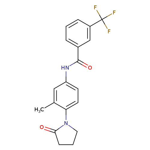 N-[3-methyl-4-(2-oxopyrrolidin-1-yl)phenyl]-3-(trifluoromethyl)benzamide