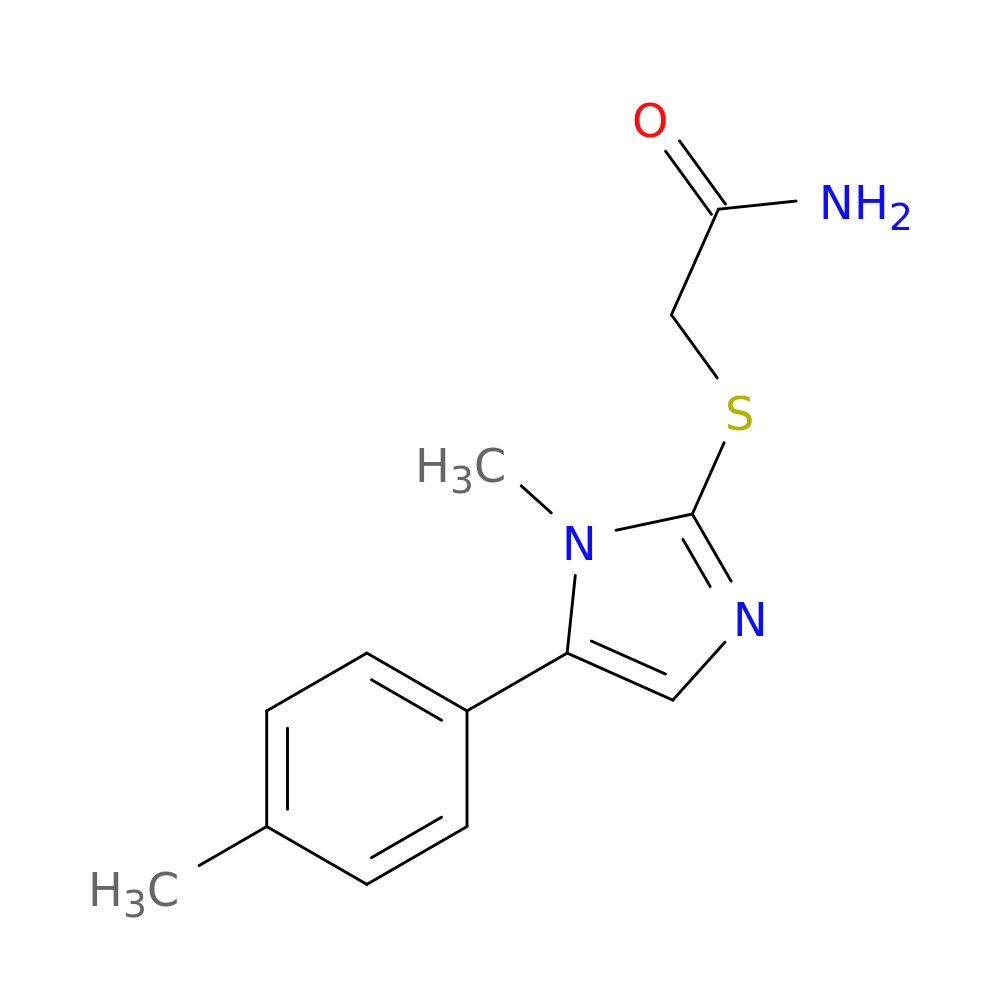 2-{[1-methyl-5-(4-methylphenyl)-1H-imidazol-2-yl]sulfanyl}acetamide
