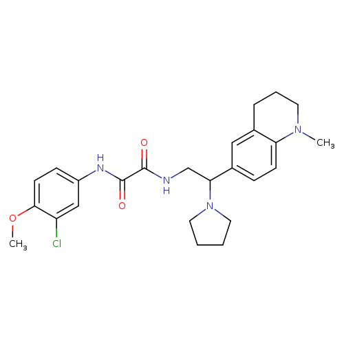 N'-(3-chloro-4-methoxyphenyl)-N-[2-(1-methyl-1,2,3,4-tetrahydroquinolin-6-yl)-2-(pyrrolidin-1-yl)ethyl]ethanediamide